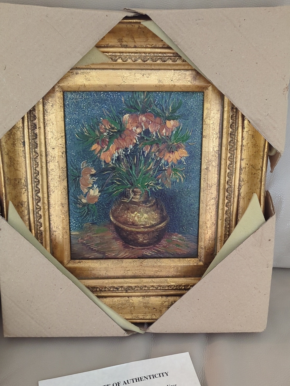 Fritillaria Imperial Crown In A Copper Vase Vincent Van Gogh Repro